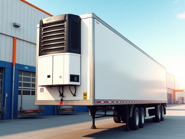 Refrigerated food transport truck